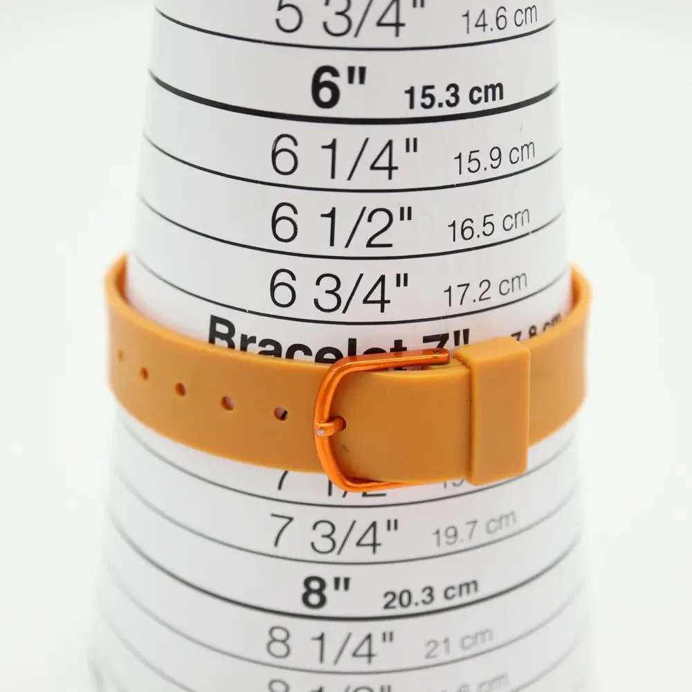 Puma Womens Blue White Sport Small Seconds Watch 29mm Orange Resin w New Battery